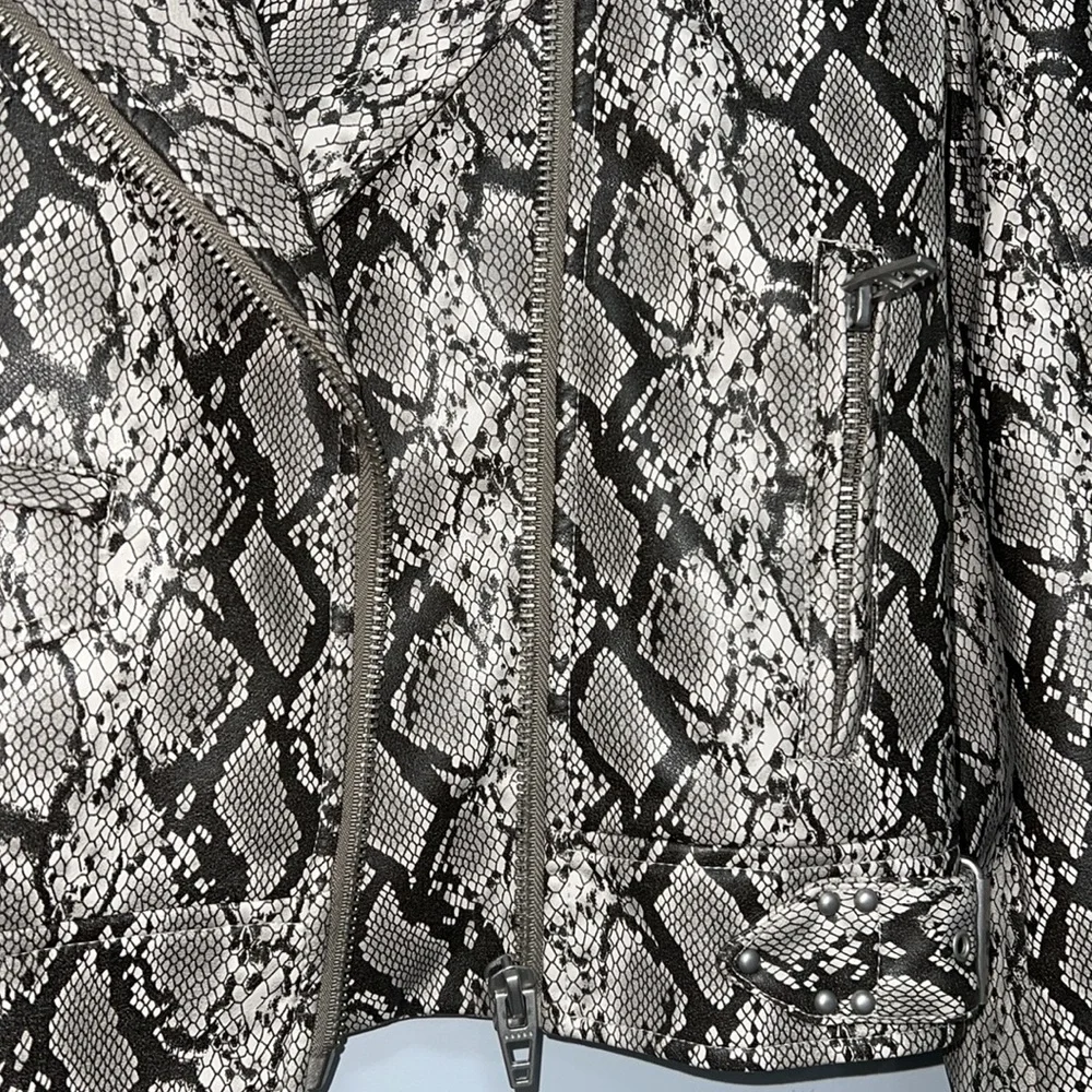 BLANKNYC faux snakeskin moto jacket - Picture 8 of 12
